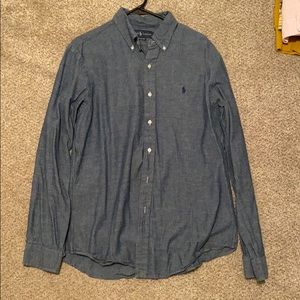 Polo denim long sleeve button up